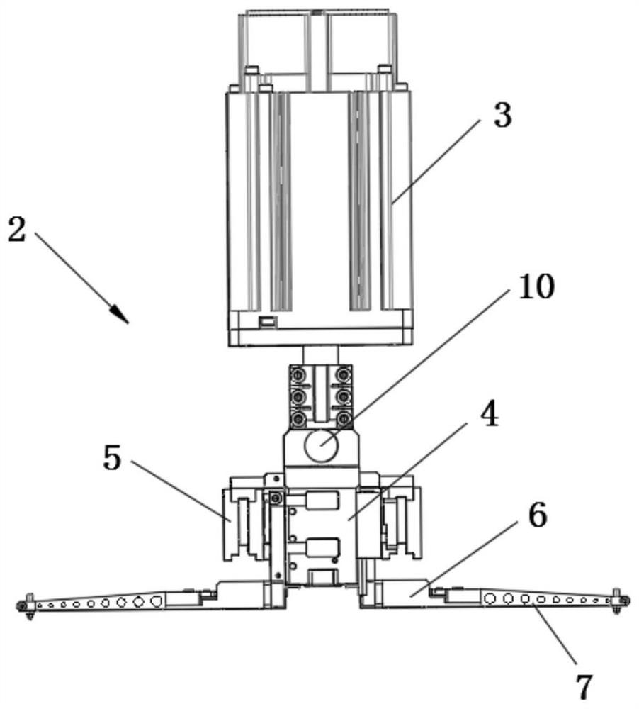 Pick-and-place structure, die bonding equipment and working method of die bonding equipment