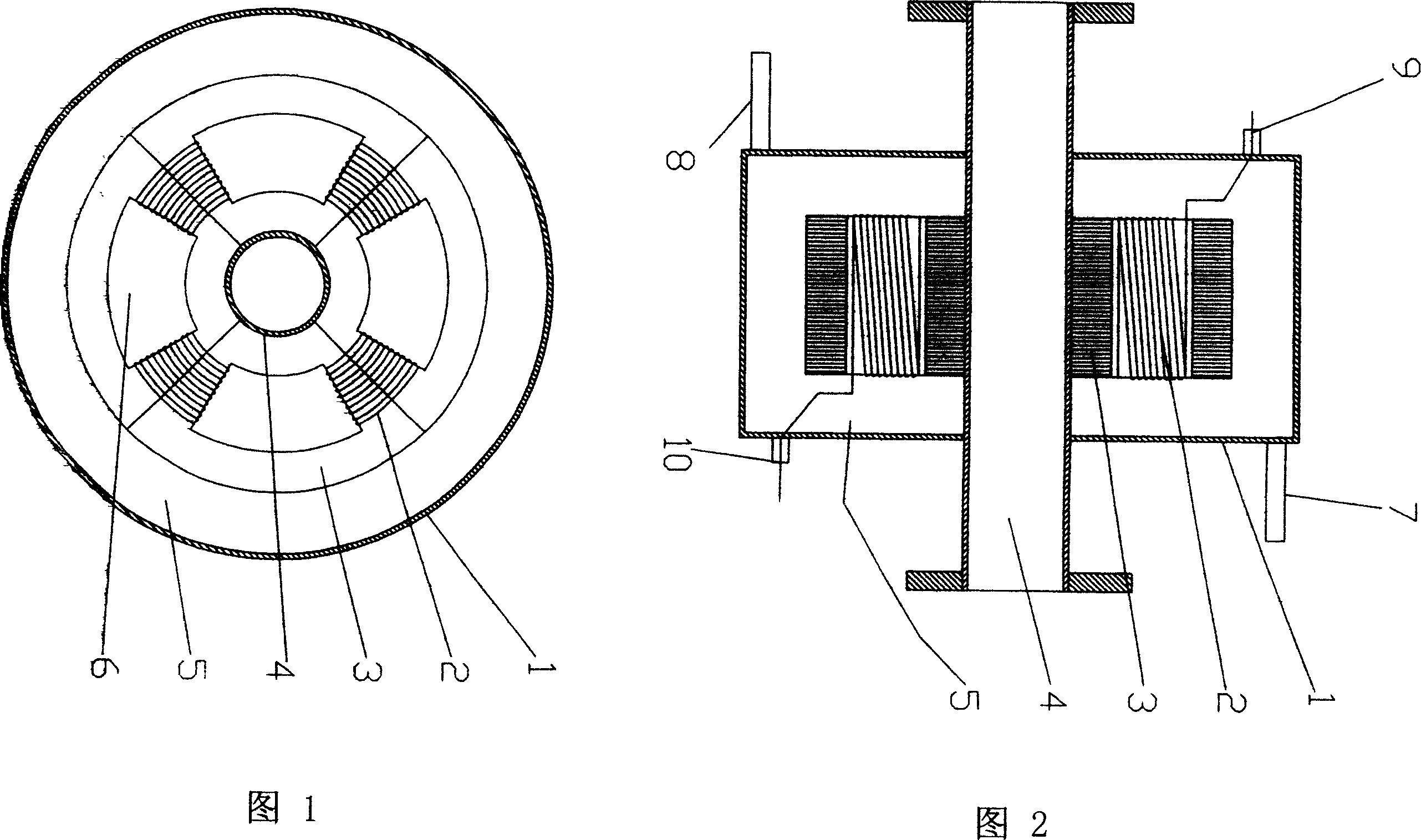 Circular center focusing high power supersonic transducer