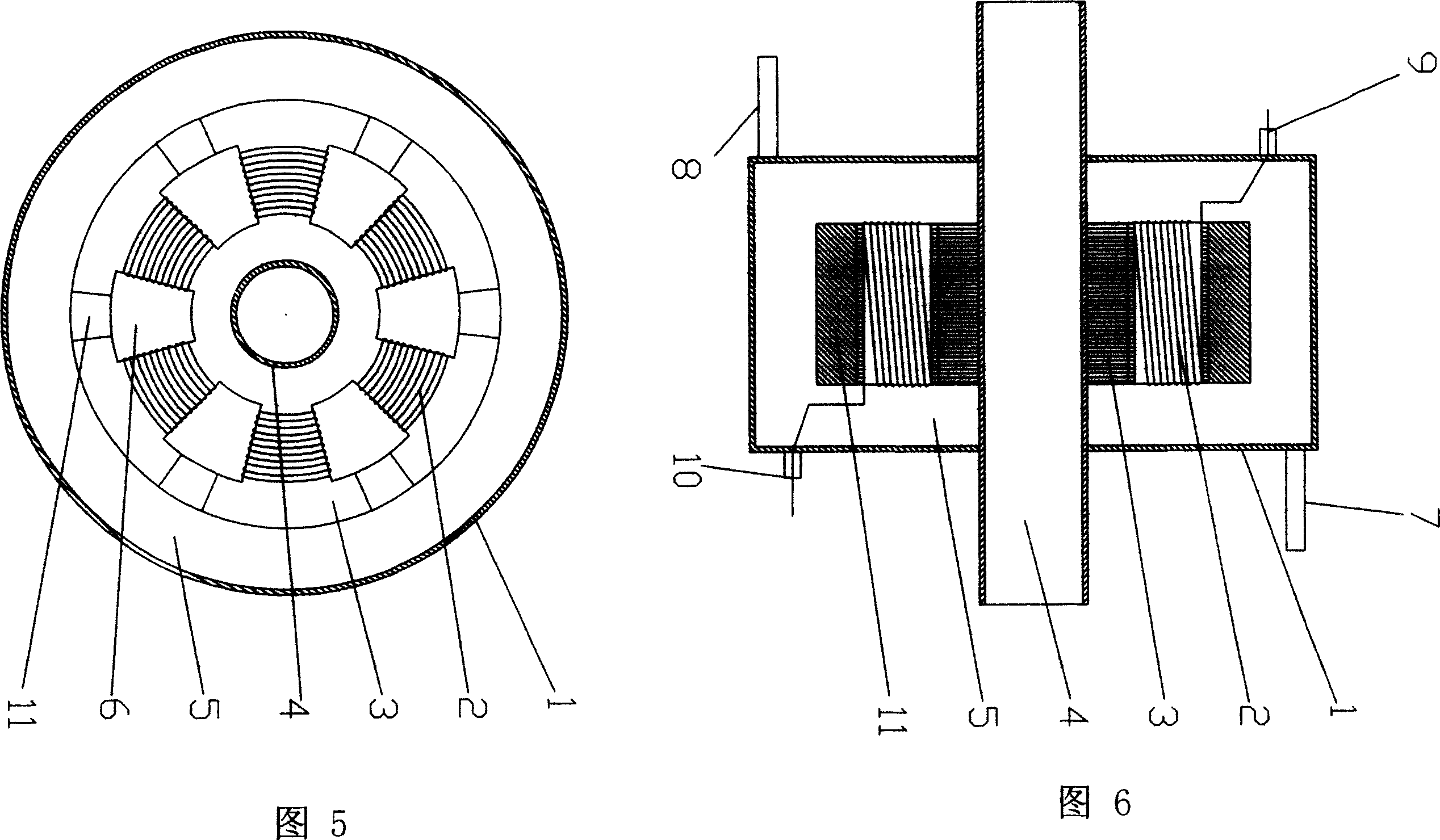 Circular center focusing high power supersonic transducer