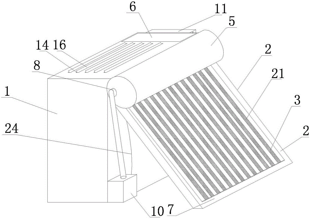 Solar air heat collecting oven