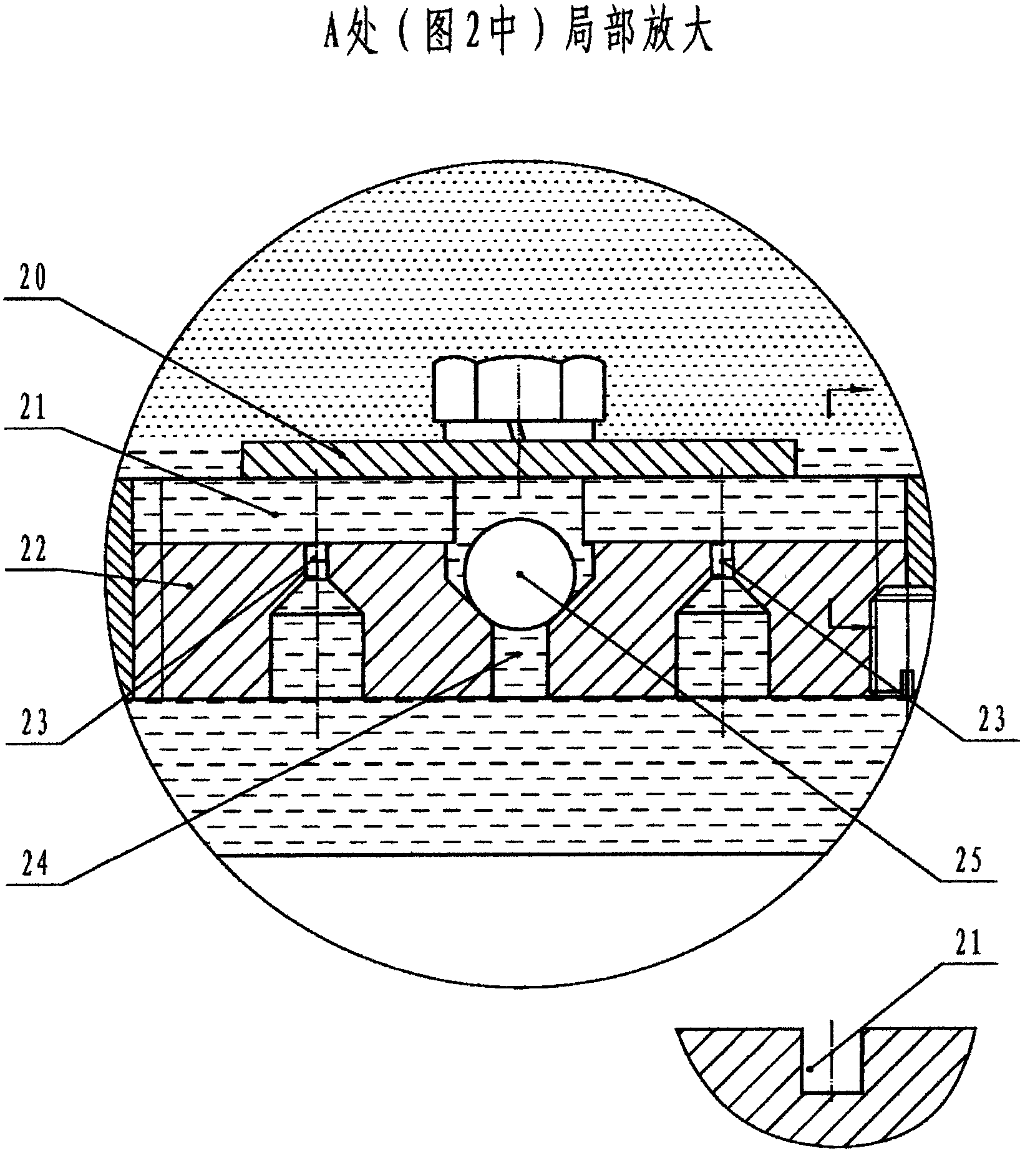 Light roller cage ear with gas spring hydraulic damper