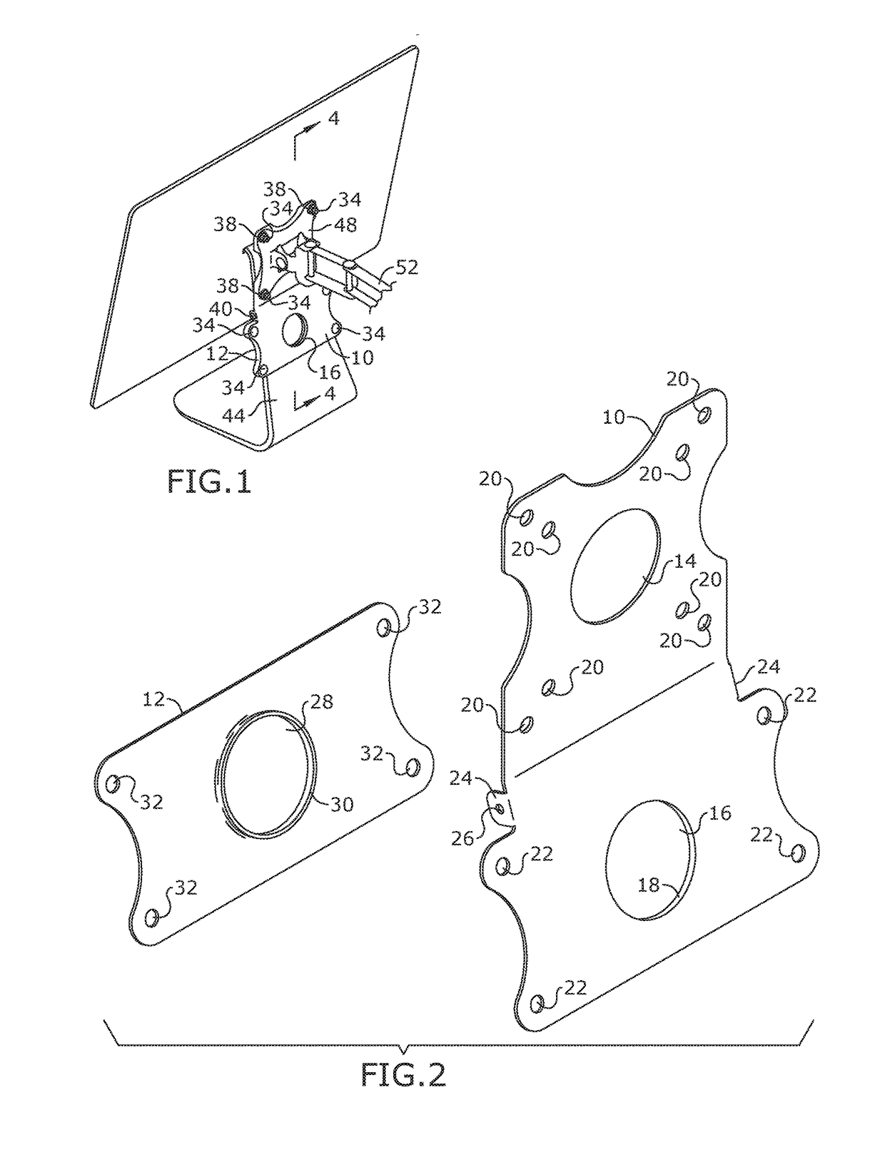 Computer and monitor mounting adapter