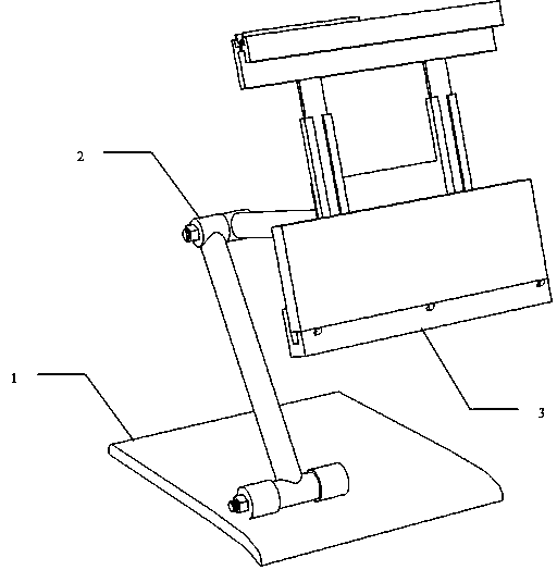 Portable folding drawing board frame