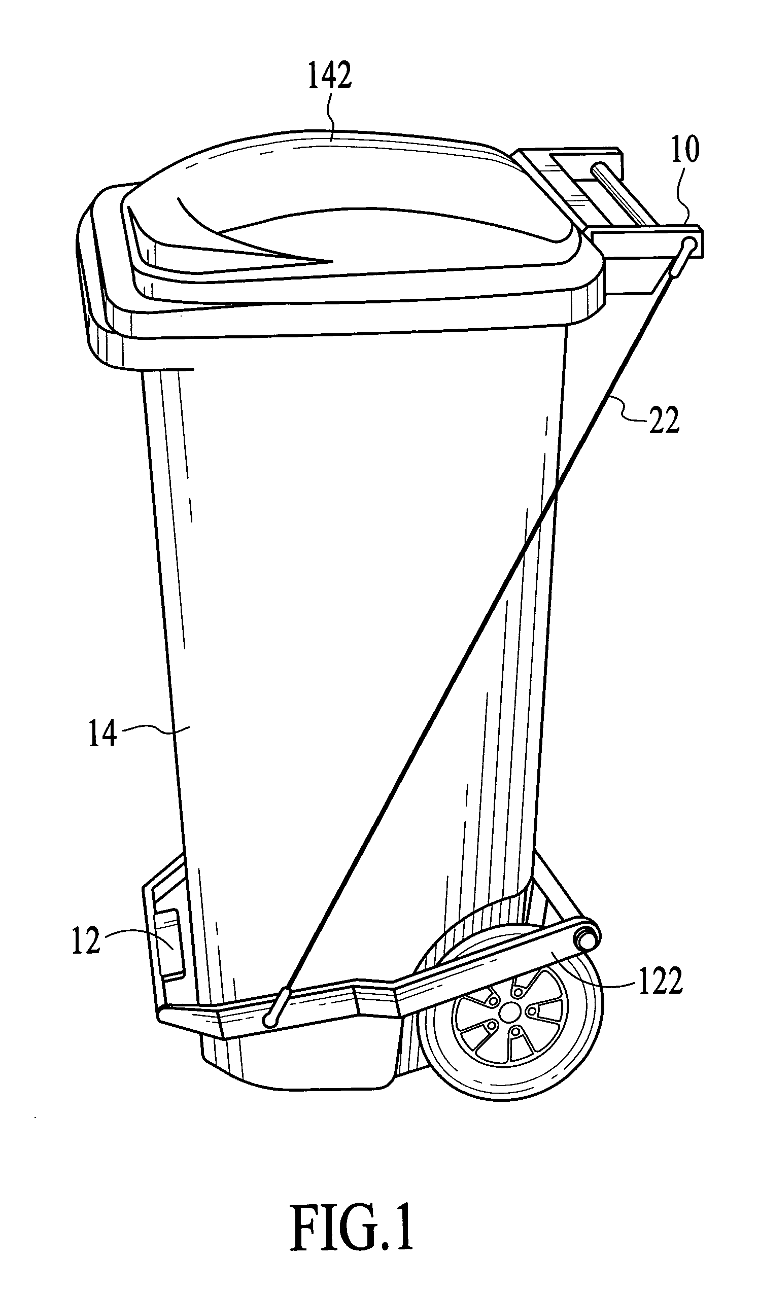 Hands-free trash barrel lid opener