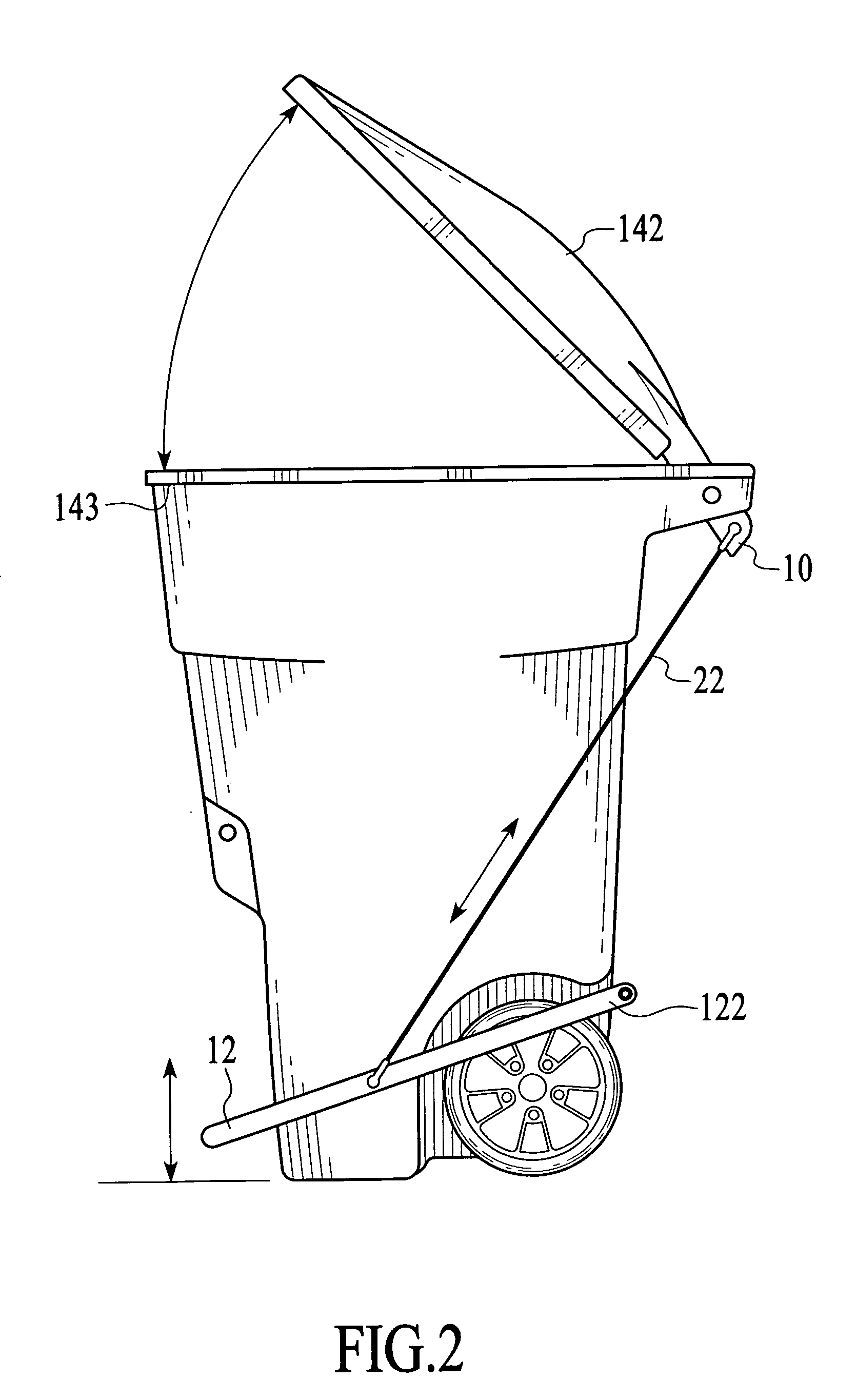 Hands-free trash barrel lid opener