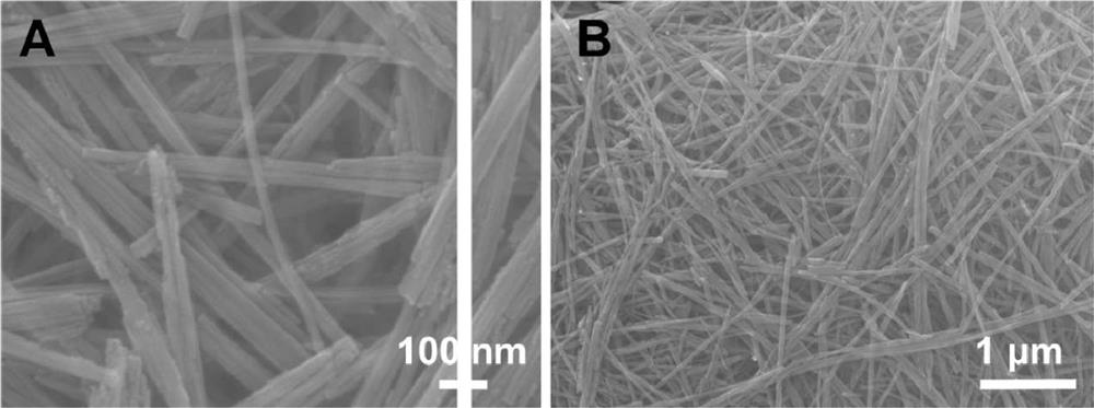 Monoclinic structure Fe2(MoO4)3 nanowire as well as preparation method and application thereof