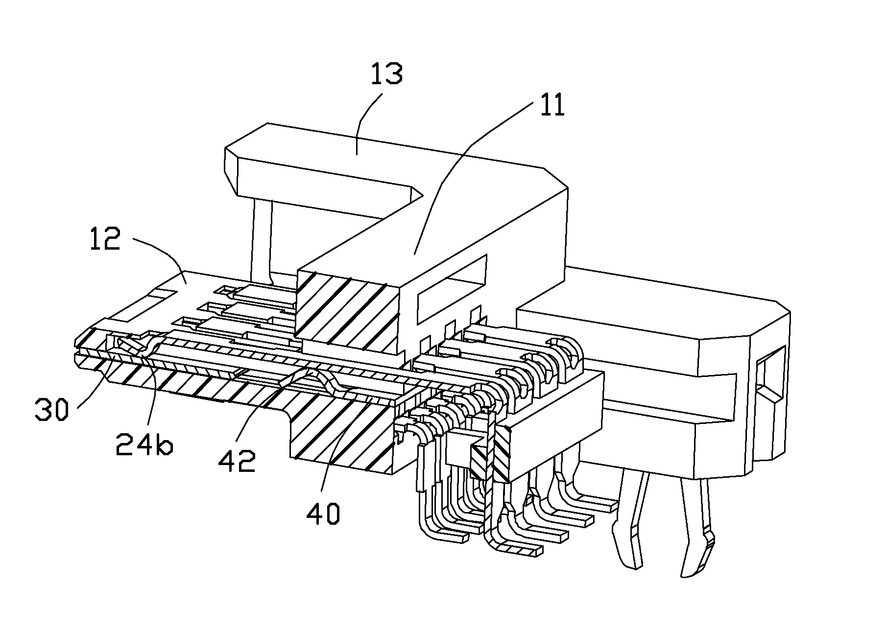 Electrical connector with imprived grounding bar