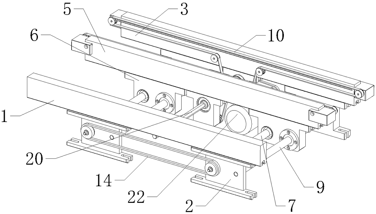 PCB conveying line capable of being automatically adjusted in width