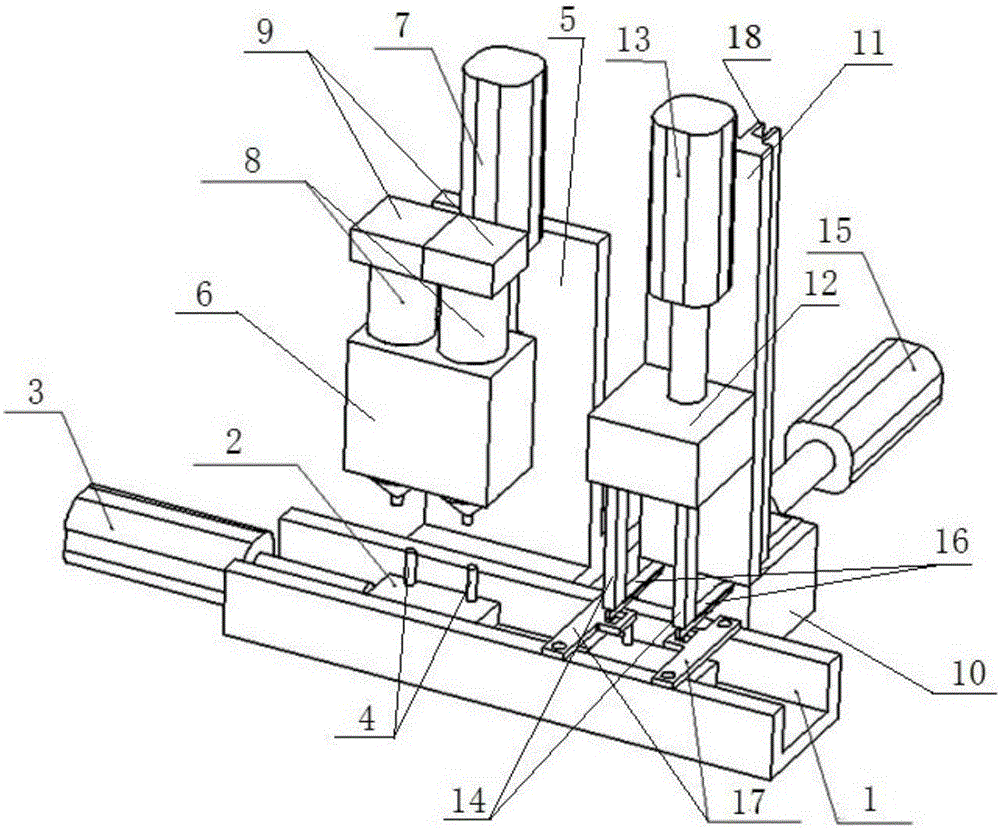 Automatic magnetic steel bonding device for quick-action switch