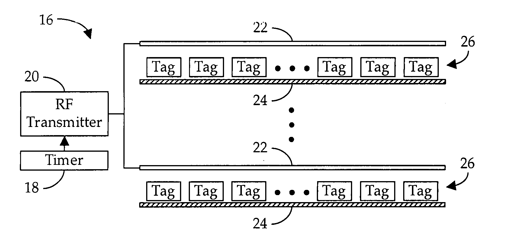 Method and apparatus for bulk calibrating RFID tags