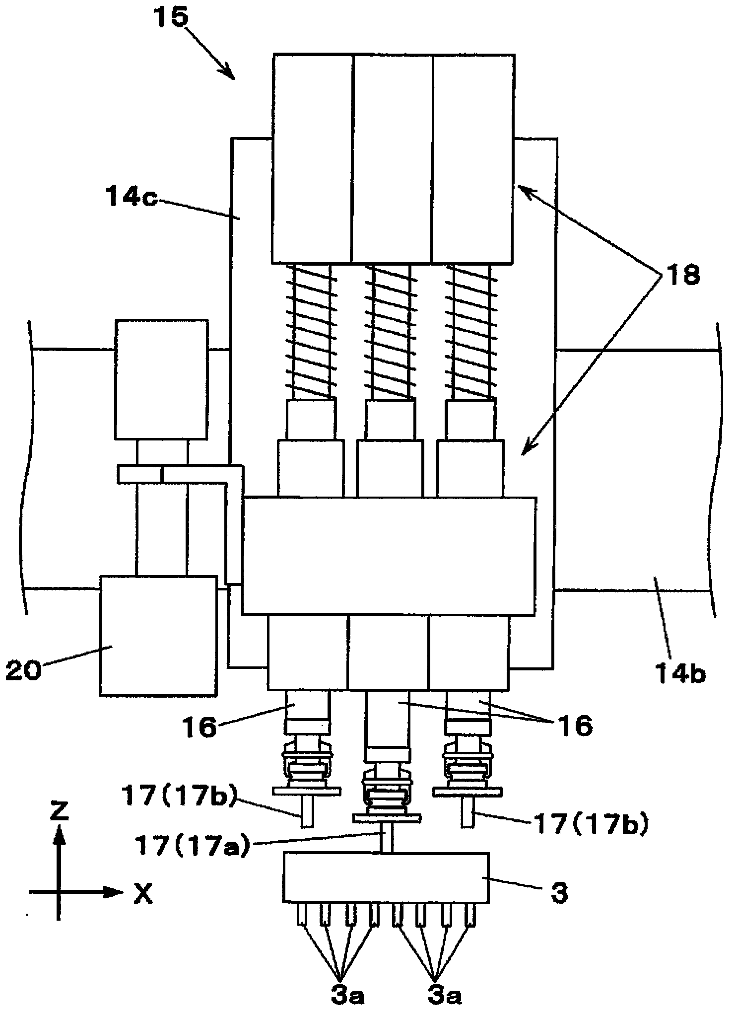 Component installation method and component installation device