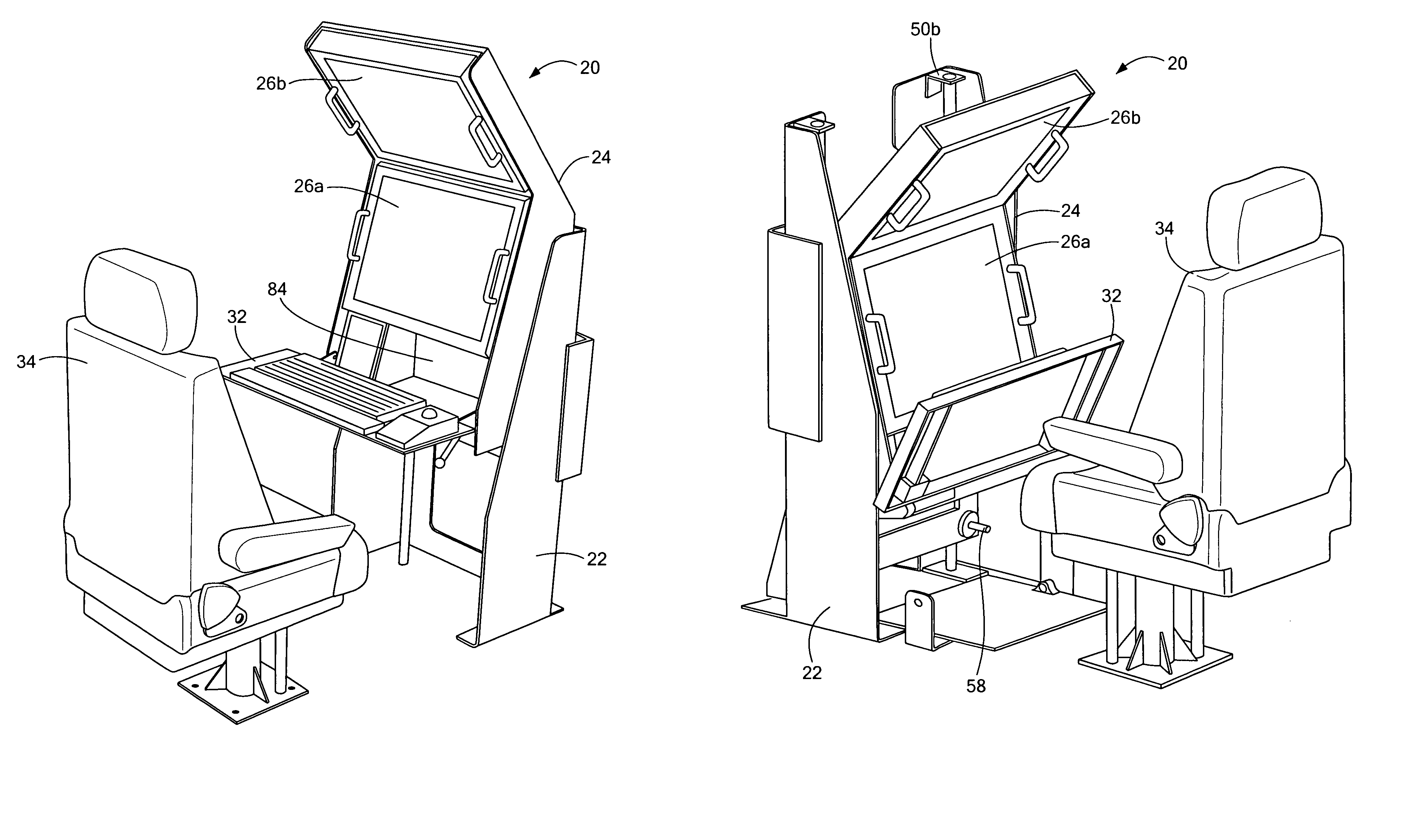 Height adjustable workstation