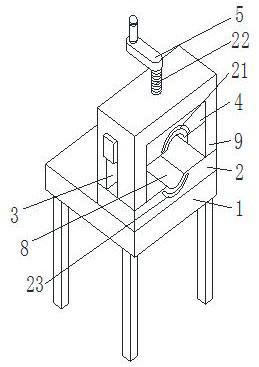 Cable cutting device used before communication engineering construction