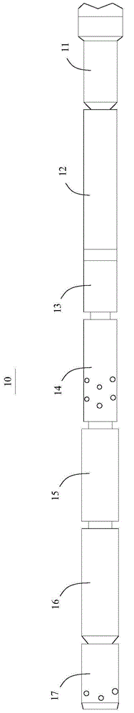 Horizontal well coiled tube drilling plug tubular column