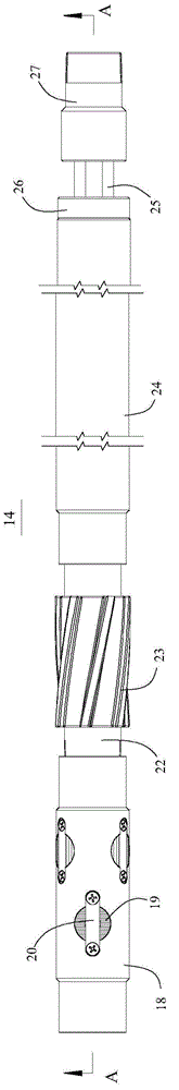 Horizontal well coiled tube drilling plug tubular column