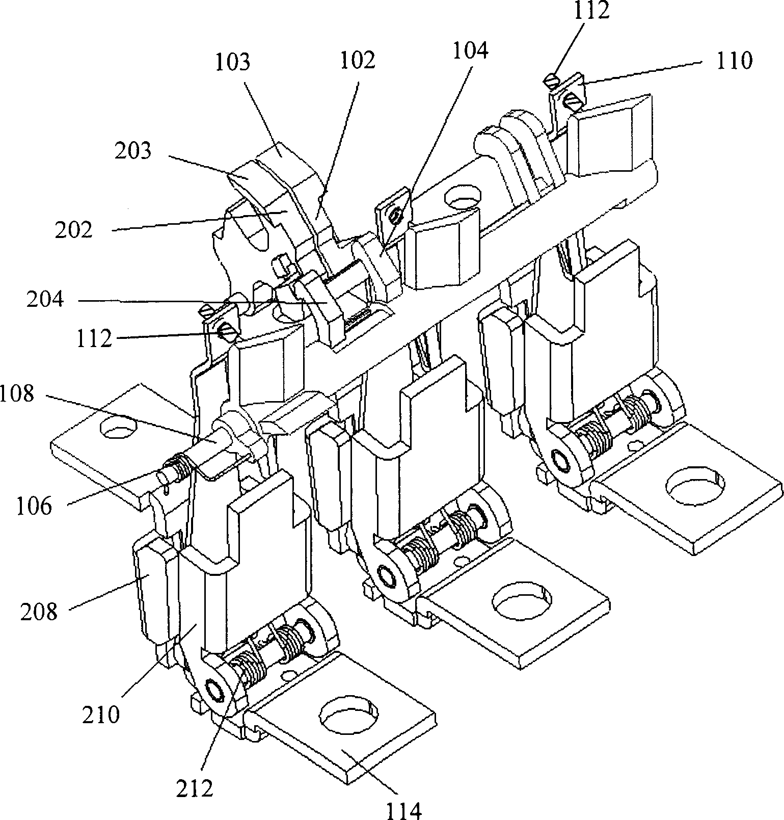 Thermomagnetic releaser and its off-indicator