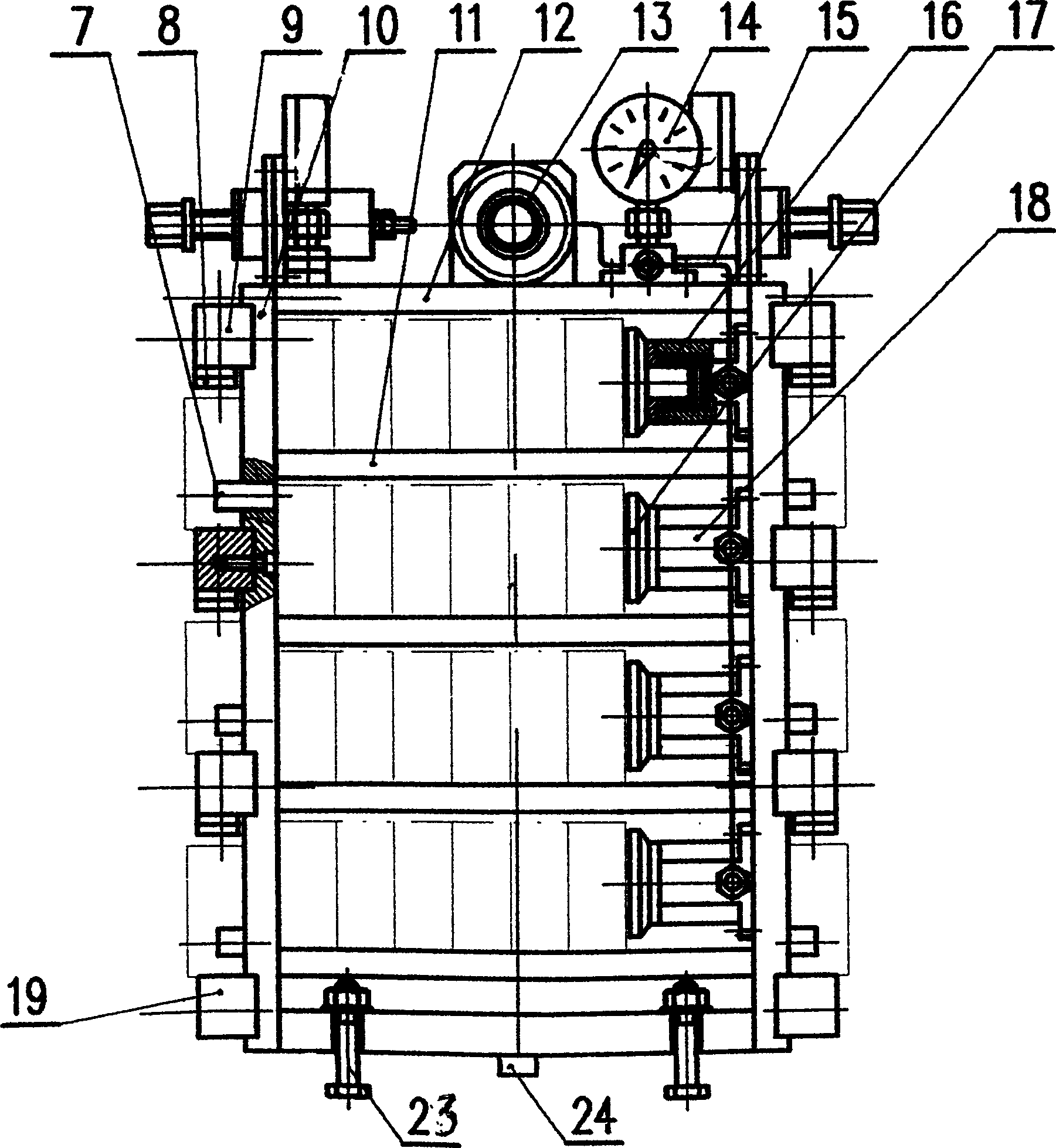 Processing method for hexahedral valve assembling block parts and clamp thereof