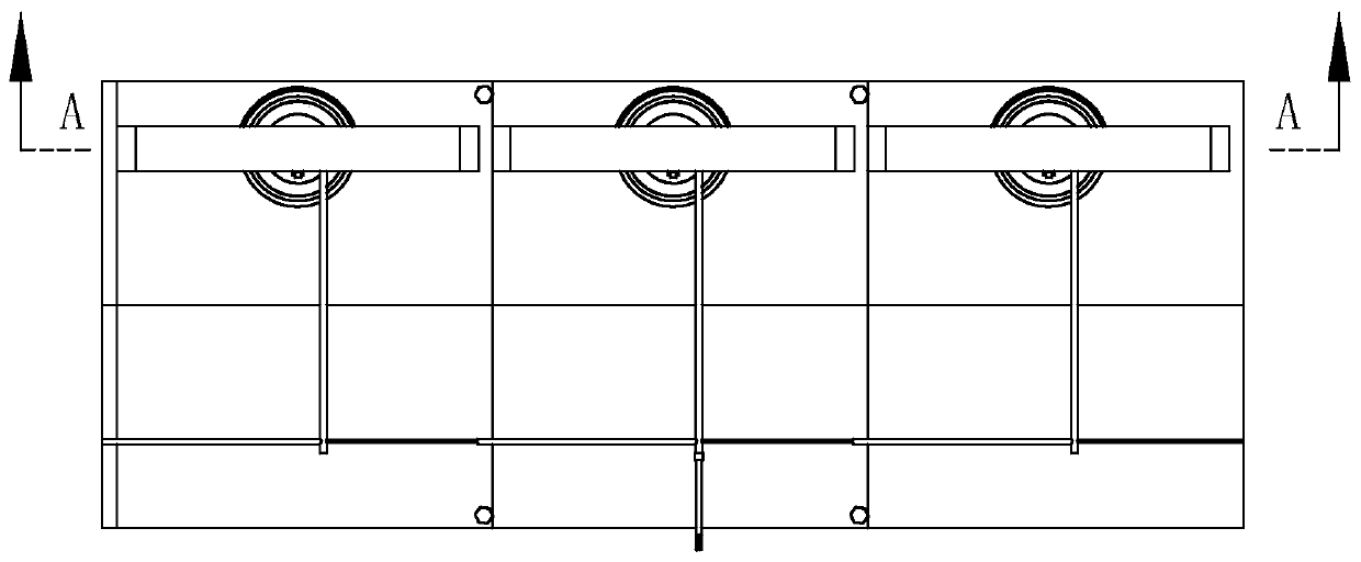 A multi-connected concrete impermeability test block demoulding device