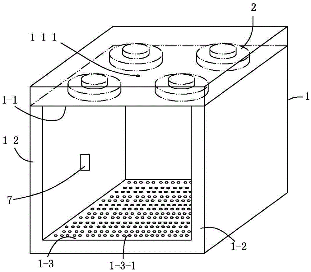 A sales window with a sterilizing device