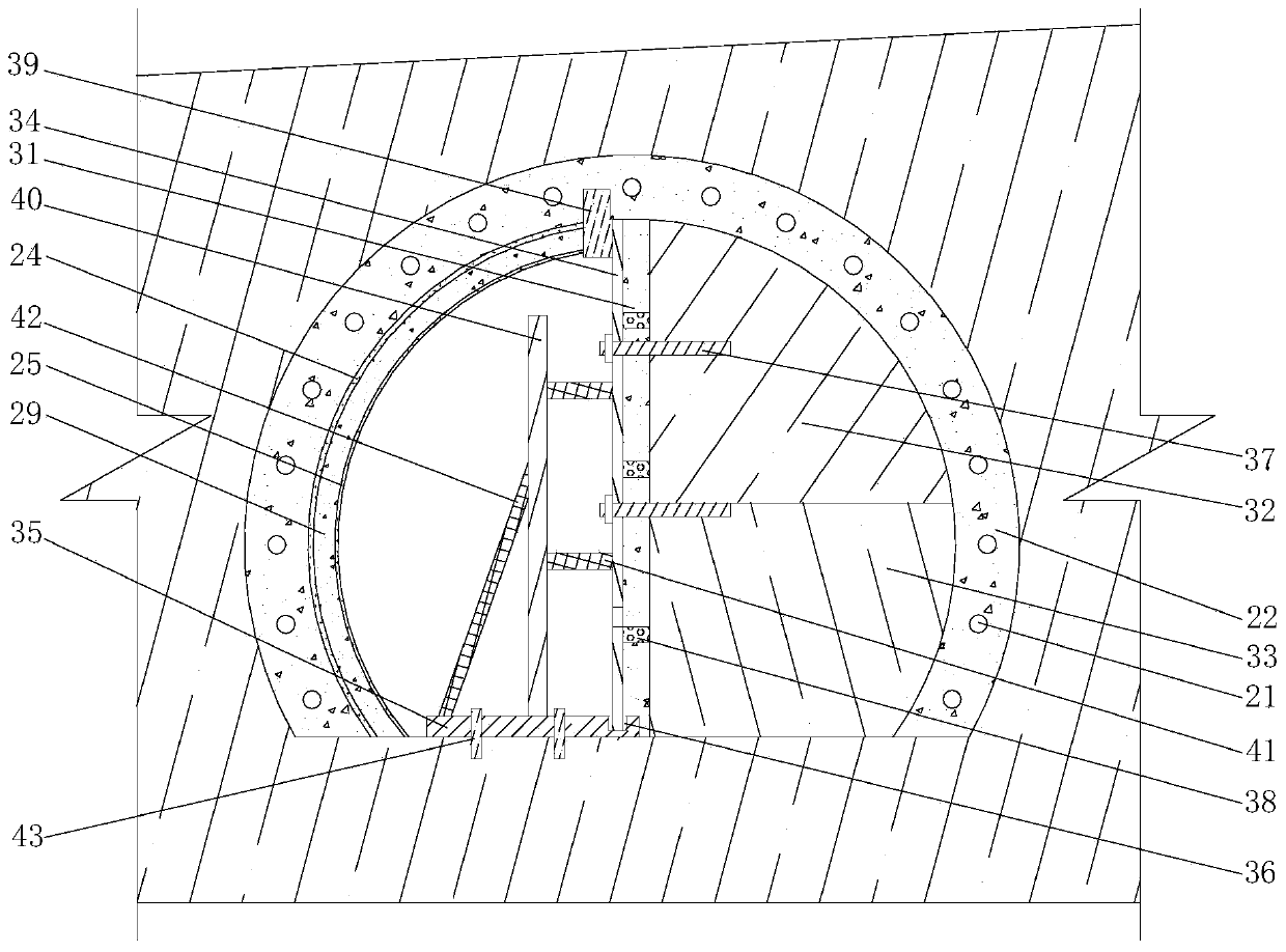 A kind of tunnel excavation support construction method