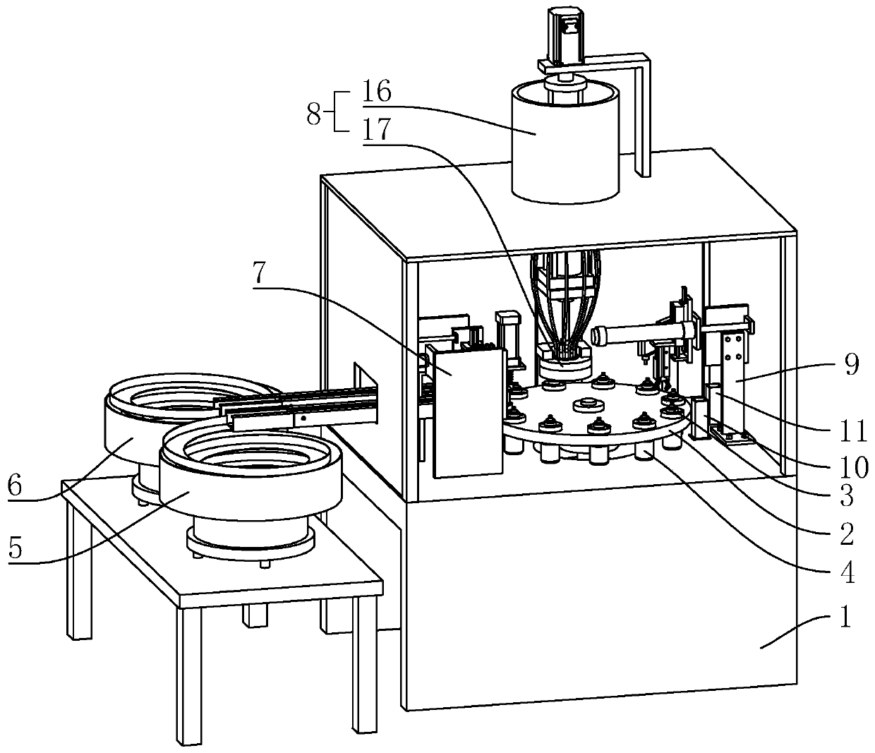 Needle bearing integrated assembling device