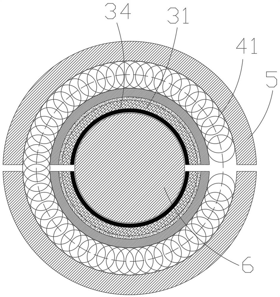 Cable spacer bar with the function of snow removal, dust removal and bird repelling for high-altitude cables