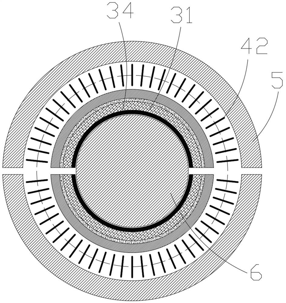 Cable spacer bar with the function of snow removal, dust removal and bird repelling for high-altitude cables