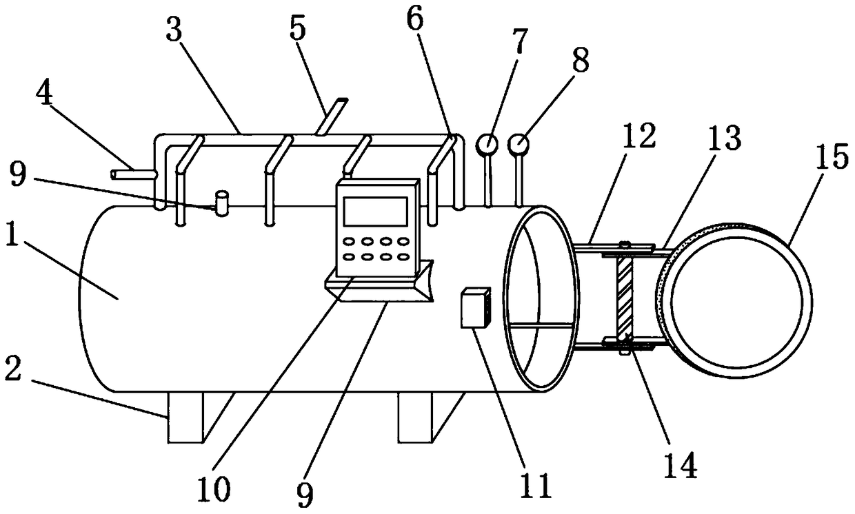 Horizontal sterilizer for processing duck eggs