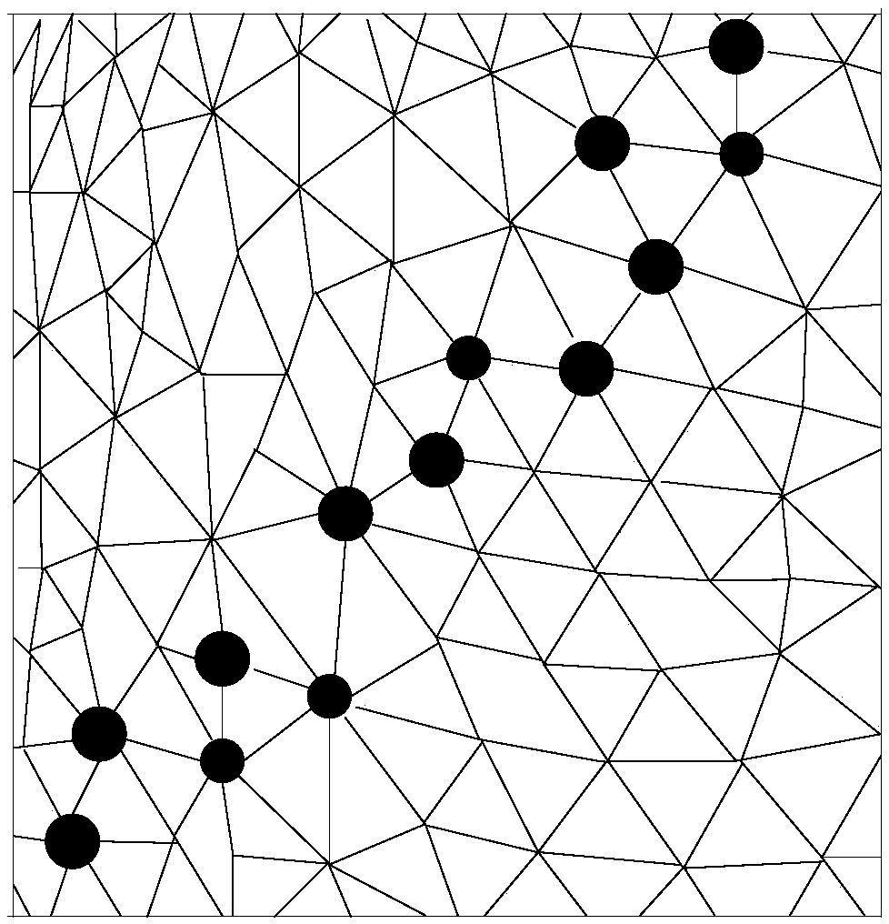 Hole repairing method and device of three-dimensional crown mesh model