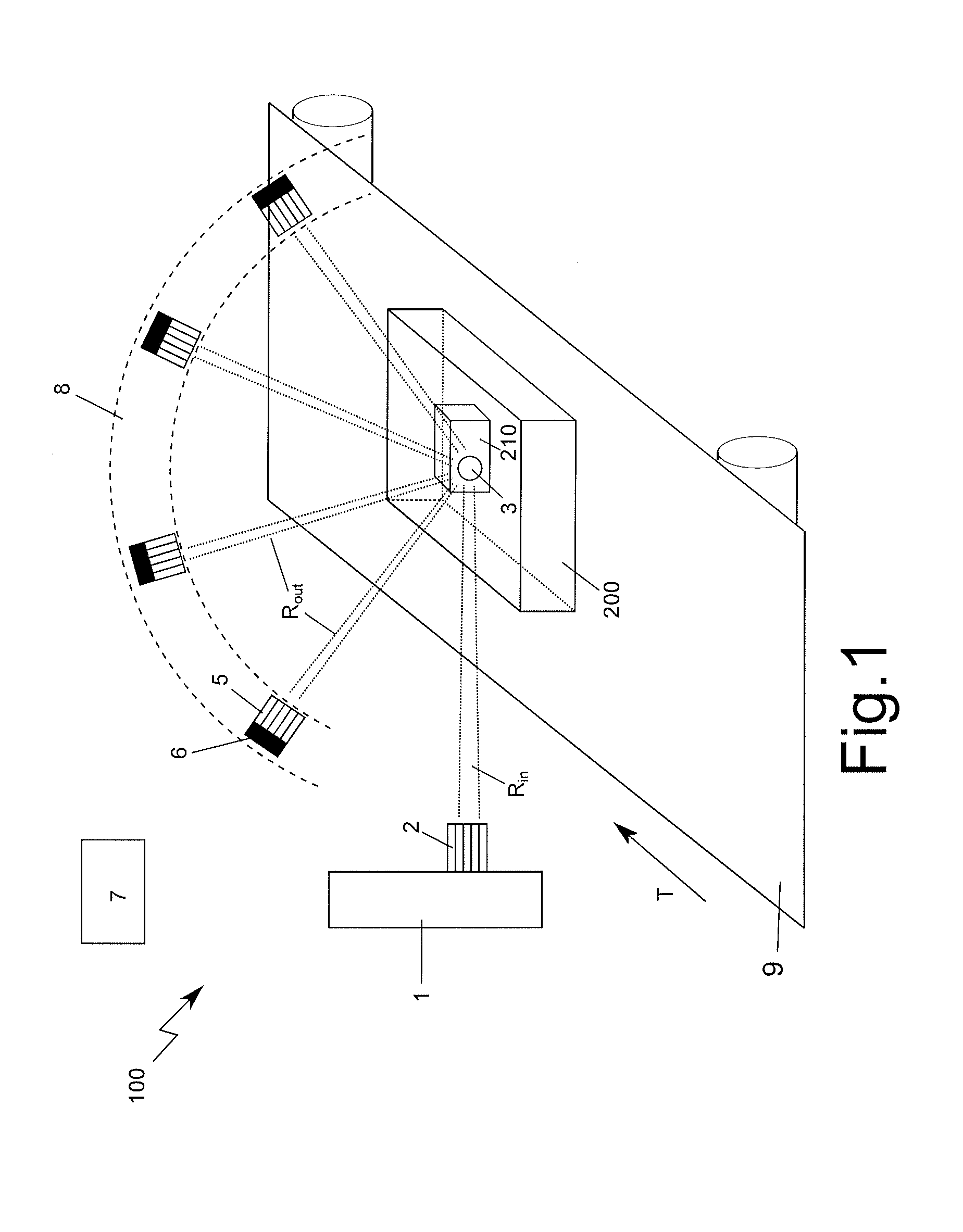 Method and device for identifying unknown substances in an object