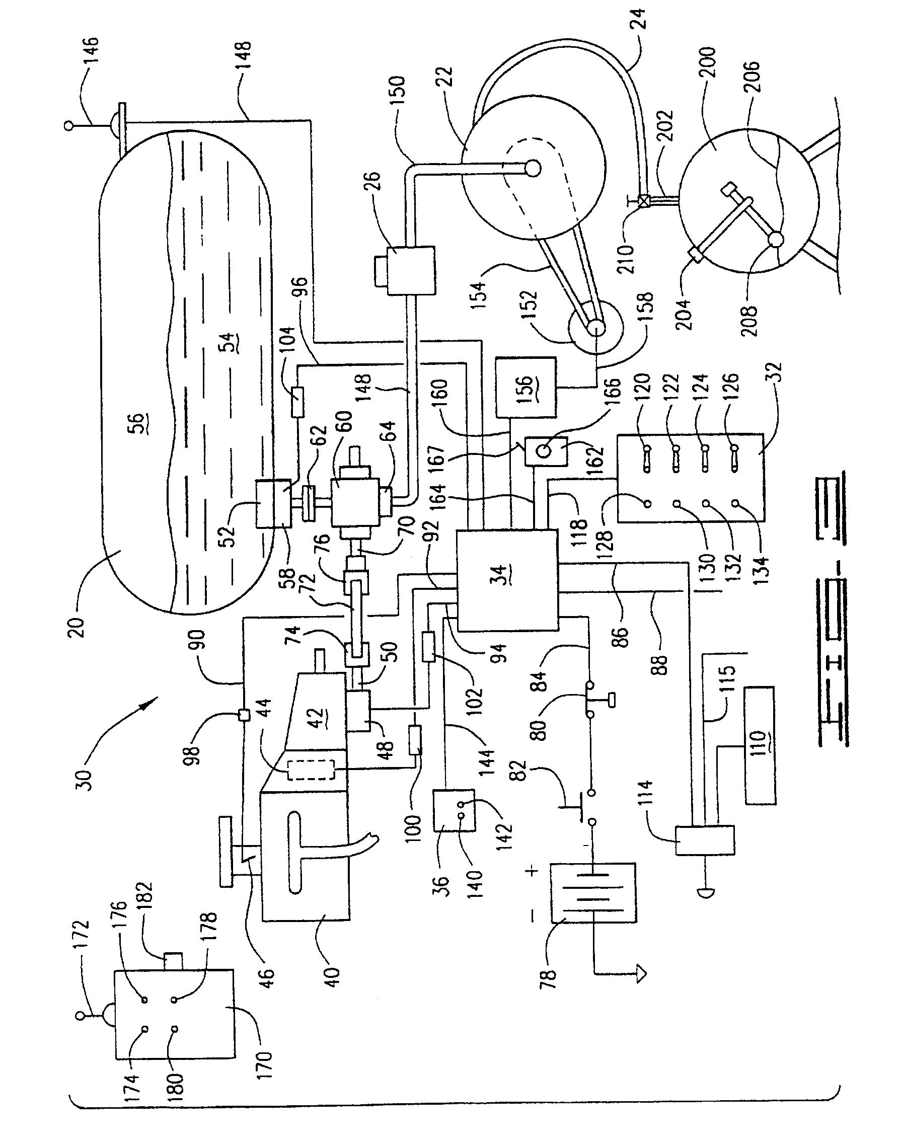 Liquid delivery vehicle with remote control system