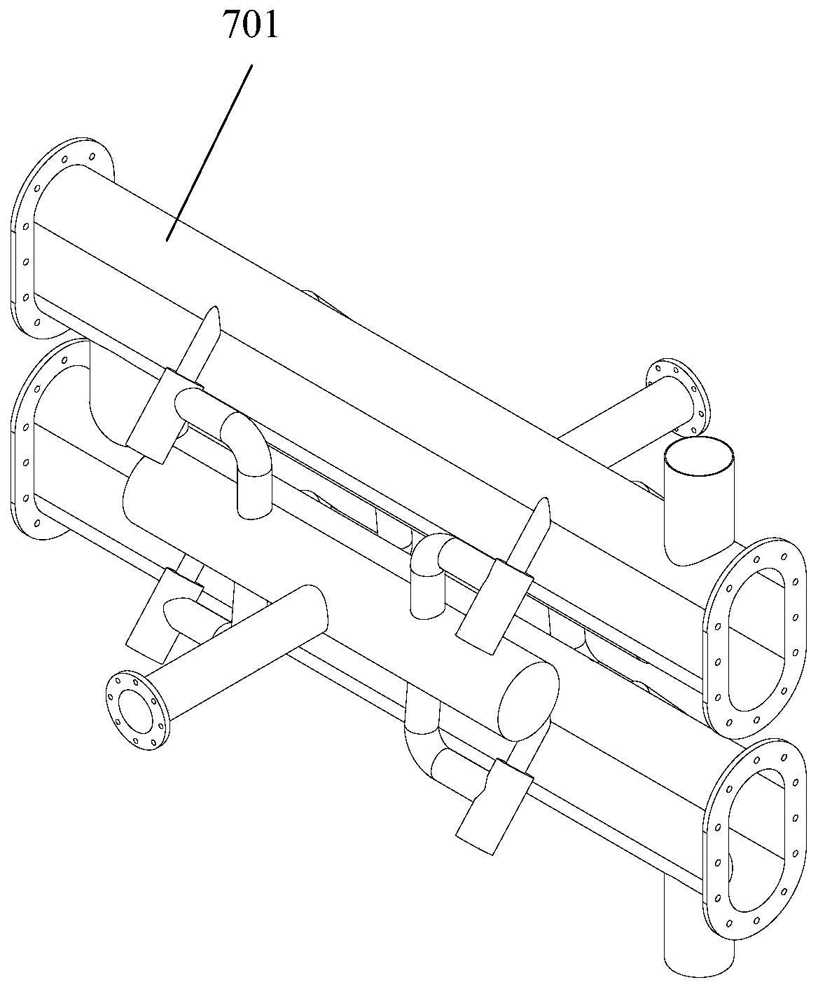 Pyrolytic carbonization device and method for steel rolling oil sludge treatment