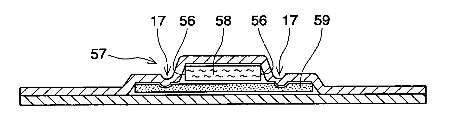 Absorbent article including airlaid mixture material containing thermoplastic fibers treated with phosphate ester or sulfate ester