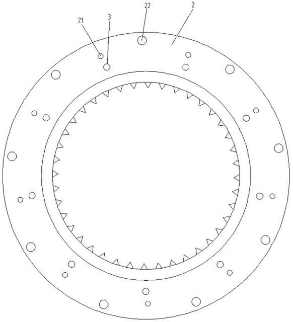 The process of combining left and right-handed internal gear rings into high-precision herringbone teeth