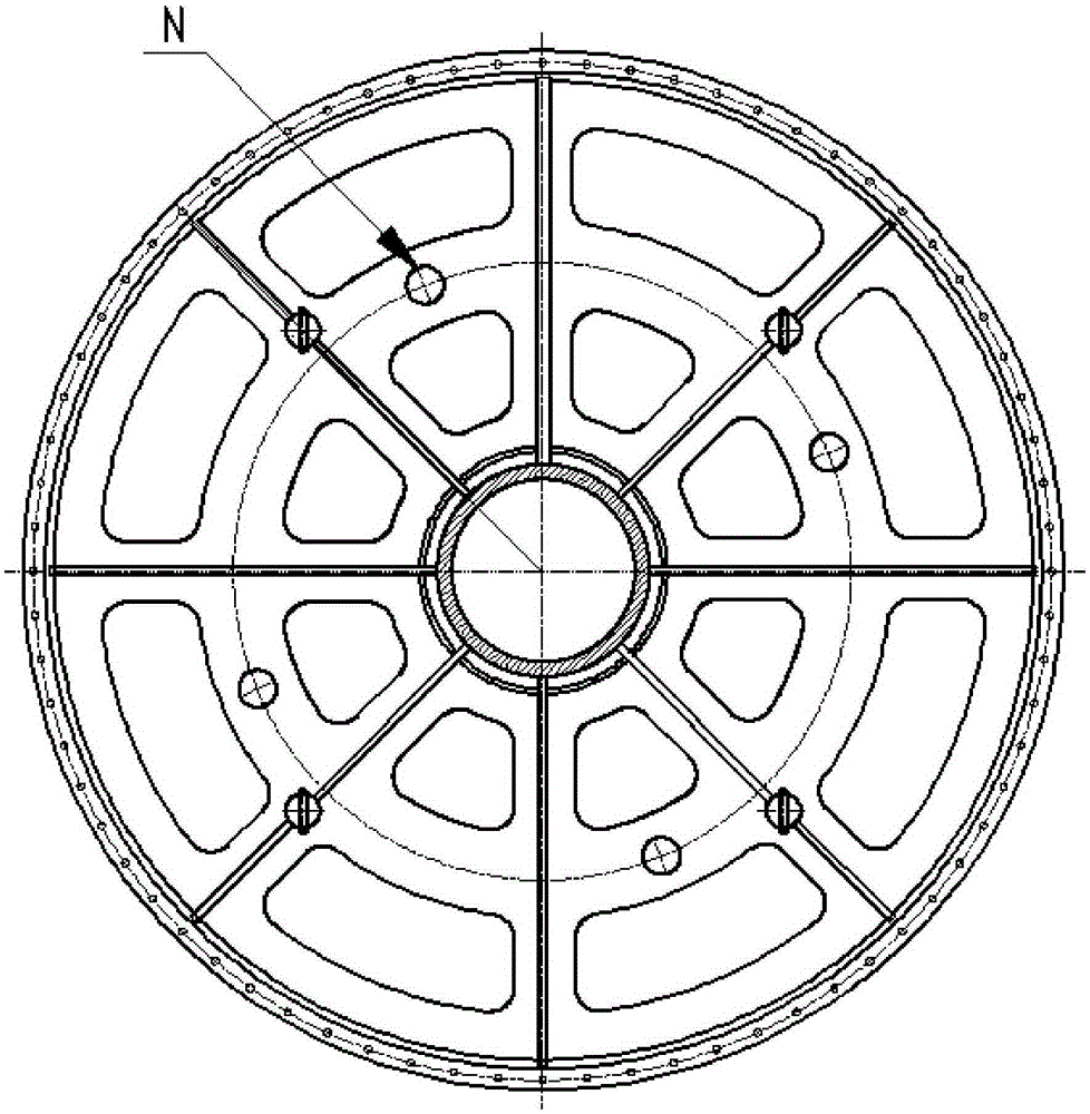 Assembly device for engine turbine