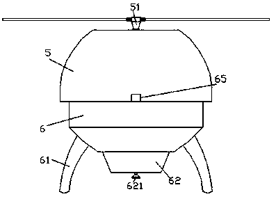 Unmanned aerial vehicle pesticide spraying device allowing quick demounting