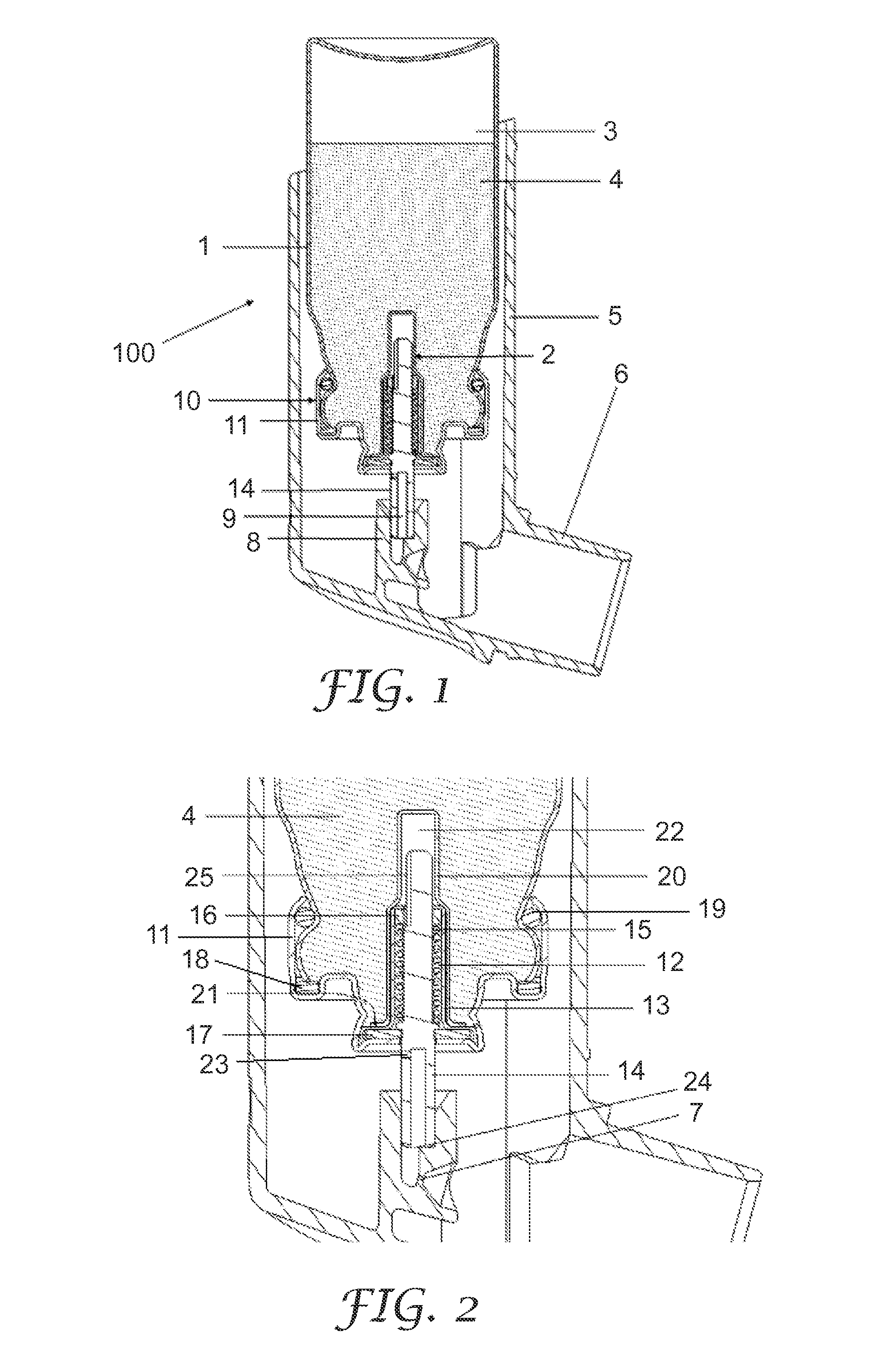 Valve for pressurized metered dose dispenser