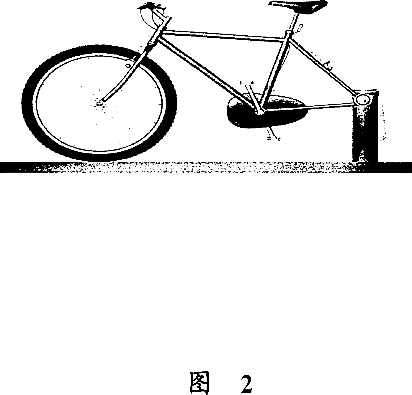 Apparatus and method for stimulating bicycle motion