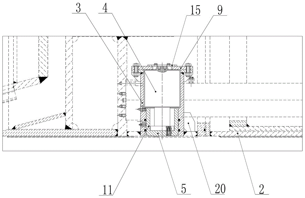 Stable supporting device of hard rock tunnel boring machine