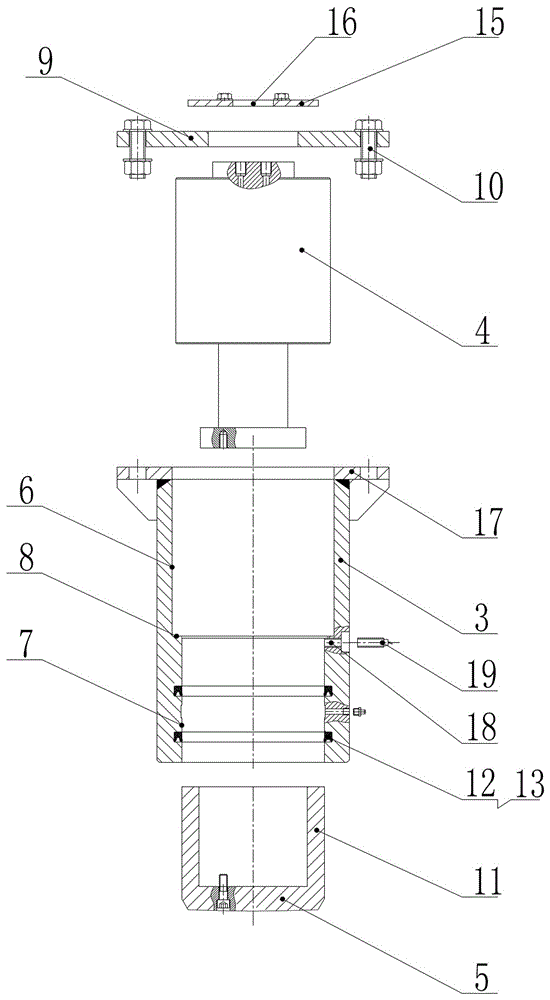 Stable supporting device of hard rock tunnel boring machine