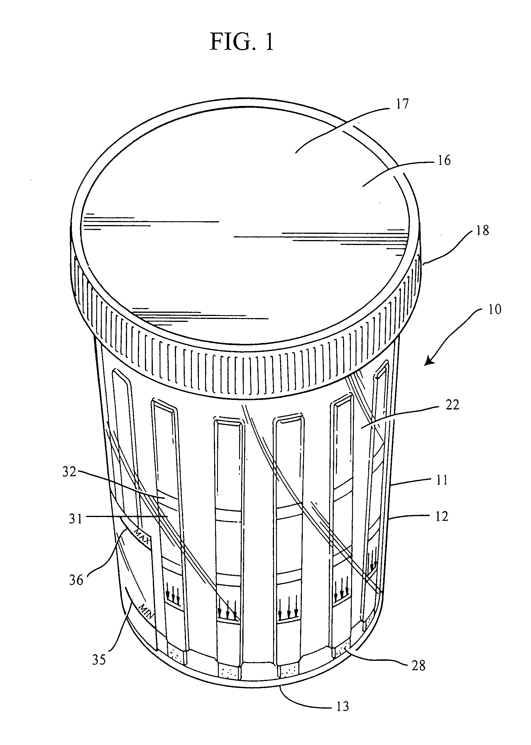 Assay device and process for the testing of fluid samples