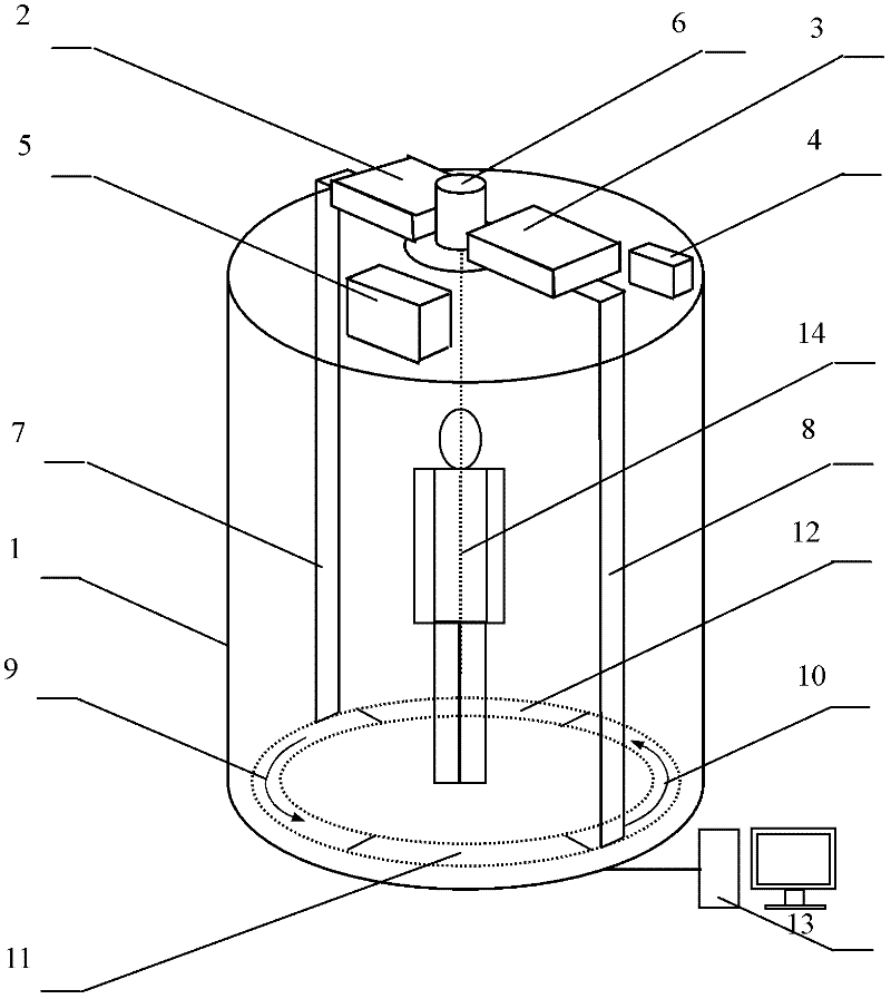 Scanning method for human body security check system utilizing frequency division and space division