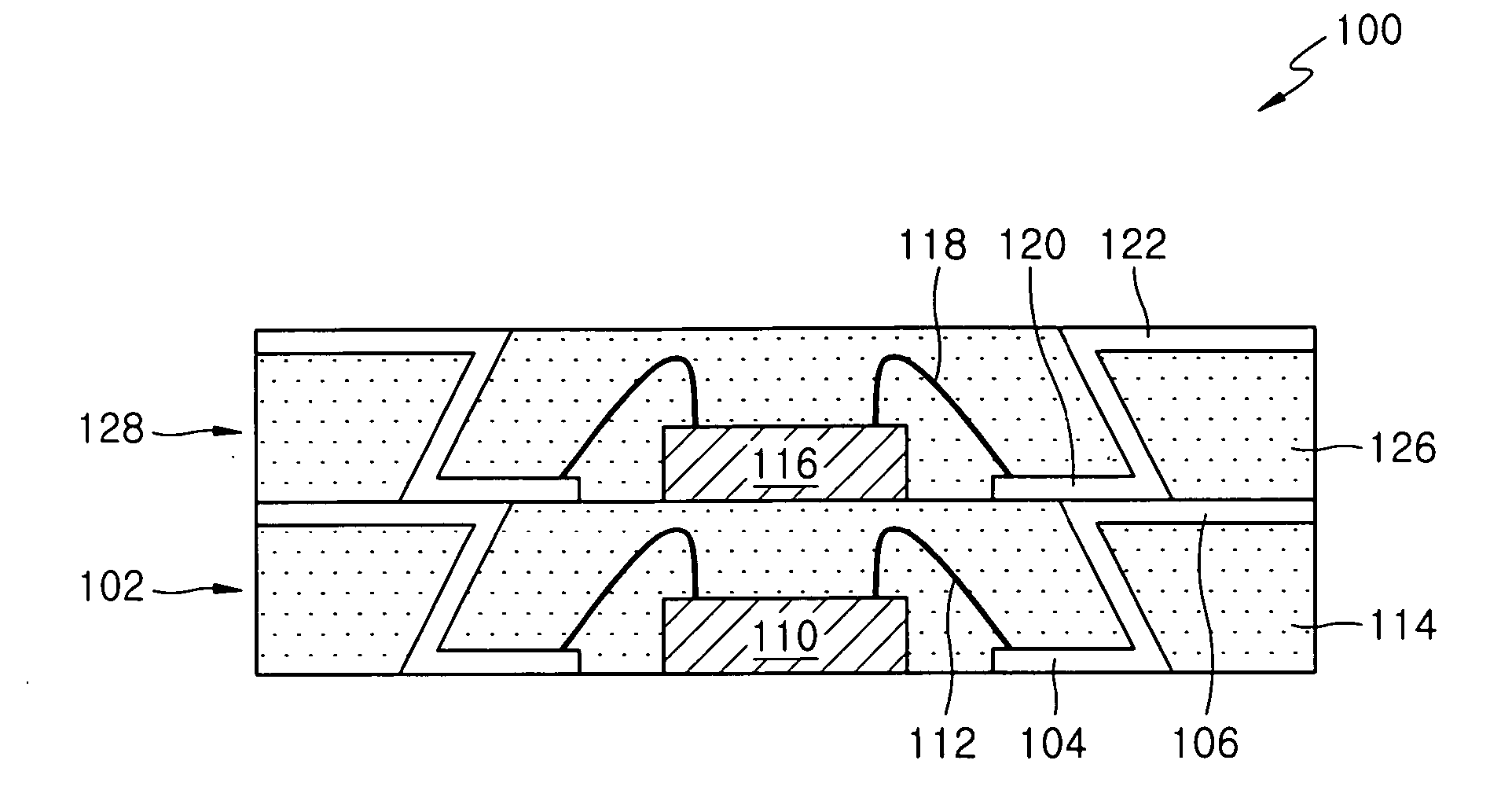 Stack semiconductor package formed by multiple molding and method of manufacturing the same