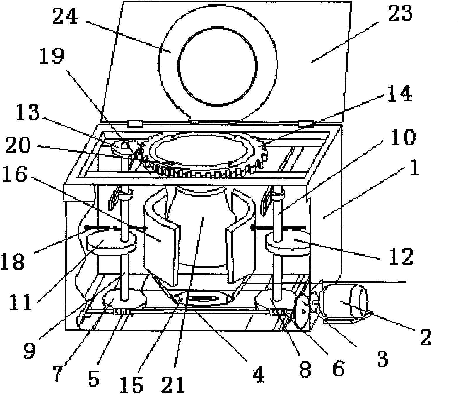 Precisely imitated manually extruding type dough making device