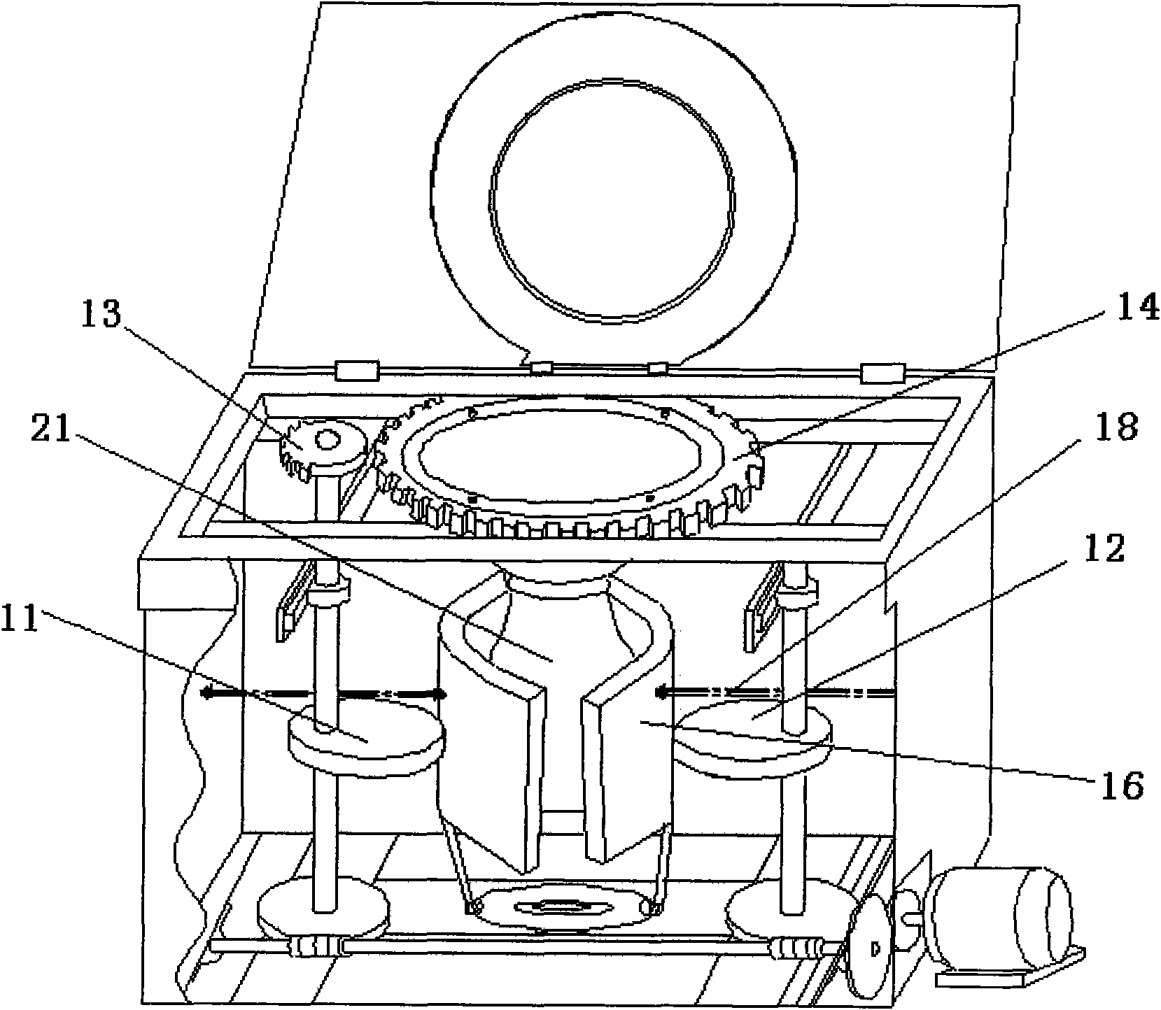 Precisely imitated manually extruding type dough making device