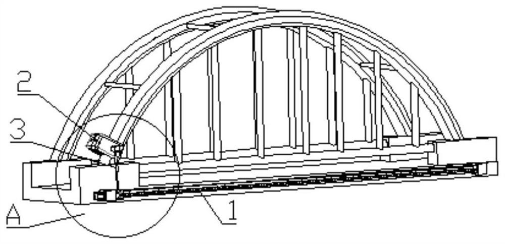 Steel tube void detection equipment special for concrete filled steel tube arch bridge