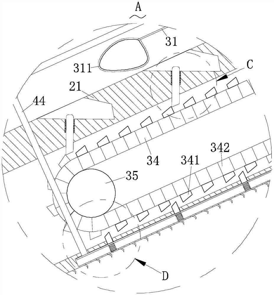 A safety protection device for inclined roof construction