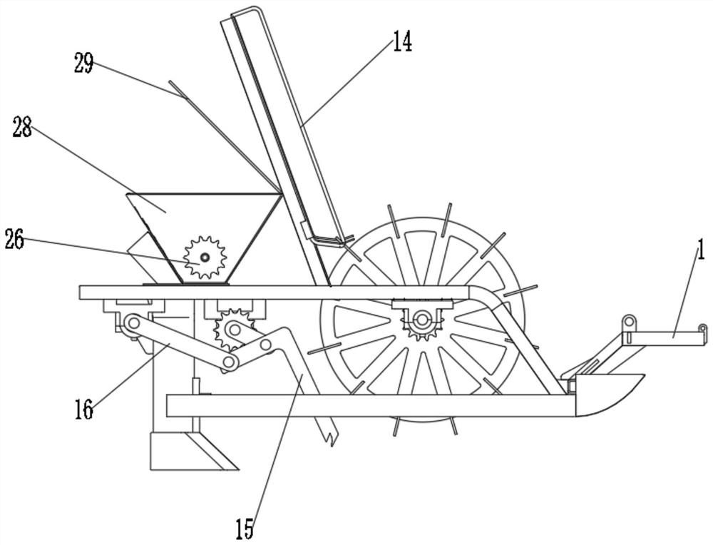 Intelligent rice direct seeding machine capable of laterally and deeply fertilizing and working method of intelligent rice direct seeding machine