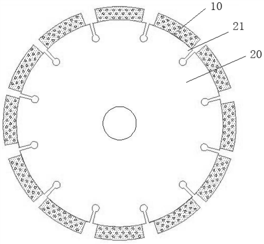 A cutter head with evenly distributed diamonds and its preparation process