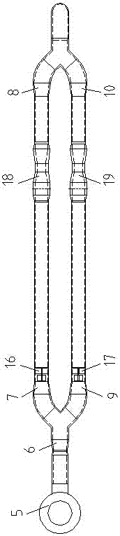 A nuclear power main pump test device